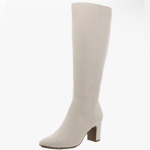 10 Anne Klein Elegant Cream Knee-High Women's Boots
